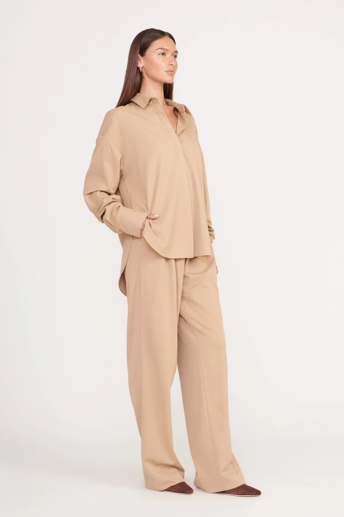 COLTON SHIRT | CAMEL SUITING sold by STAUD product image thumbnail 3