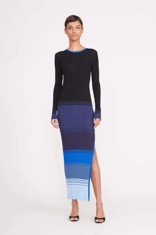 EDNA DRESS | MIDNIGHT GLACIER sold by STAUD