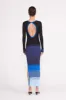 EDNA DRESS | MIDNIGHT GLACIER sold by STAUD