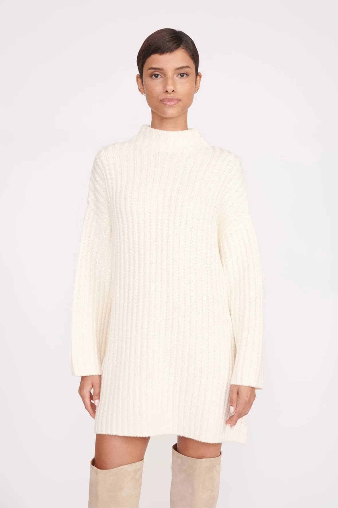 LINEAR SWEATER | IVORY sold by STAUD product image thumbnail 2