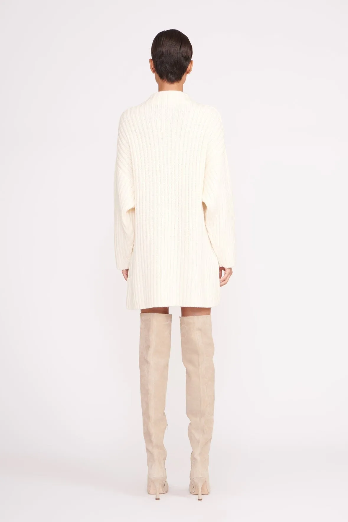 LINEAR SWEATER | IVORY sold by STAUD product image thumbnail 3