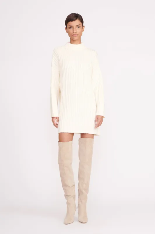 LINEAR SWEATER | IVORY sold by STAUD
