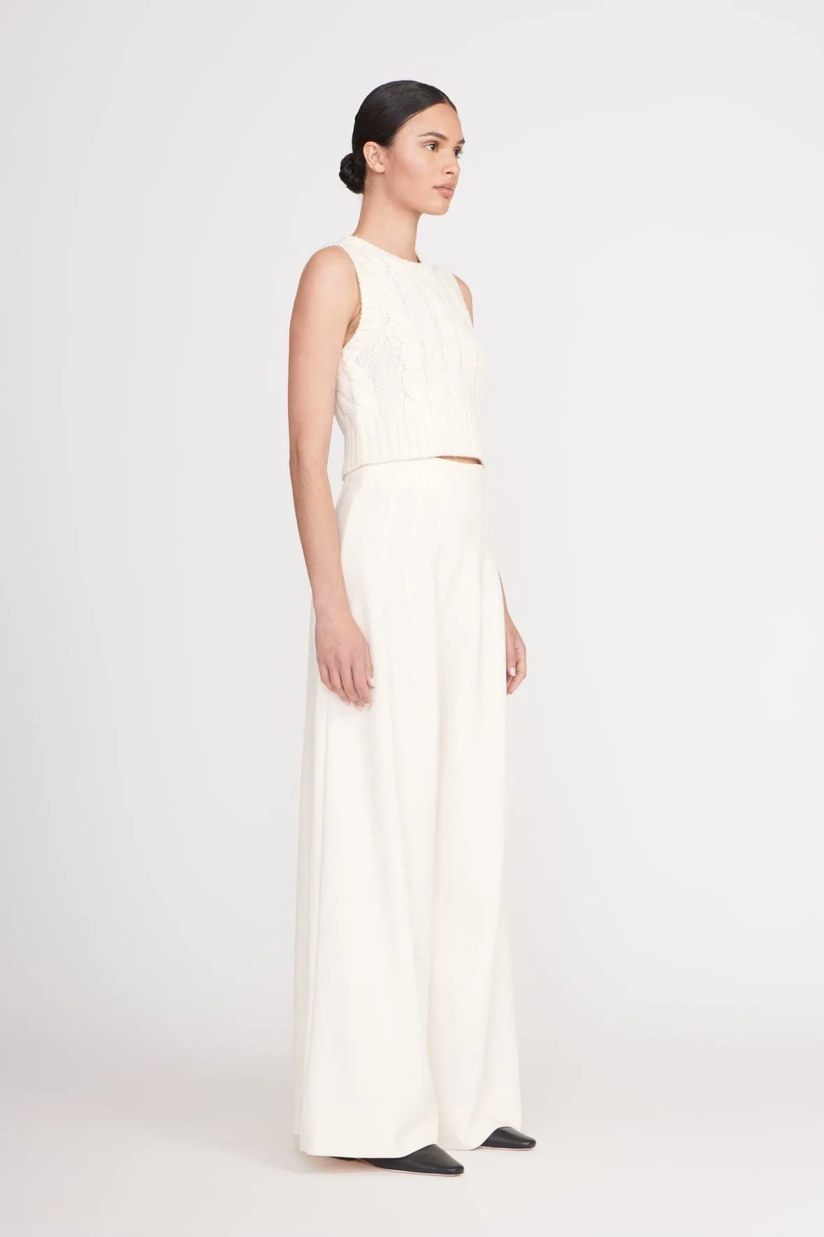 PINGO SWEATER | IVORY sold by STAUD product image thumbnail 3