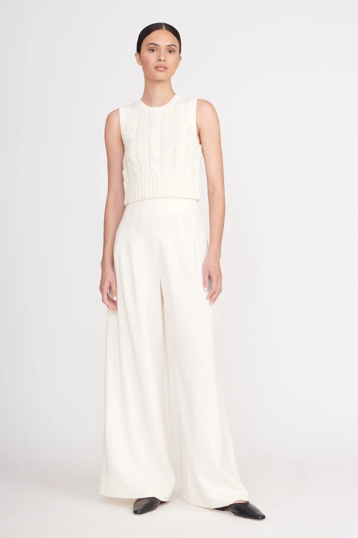 PINGO SWEATER | IVORY sold by STAUD product image thumbnail 2