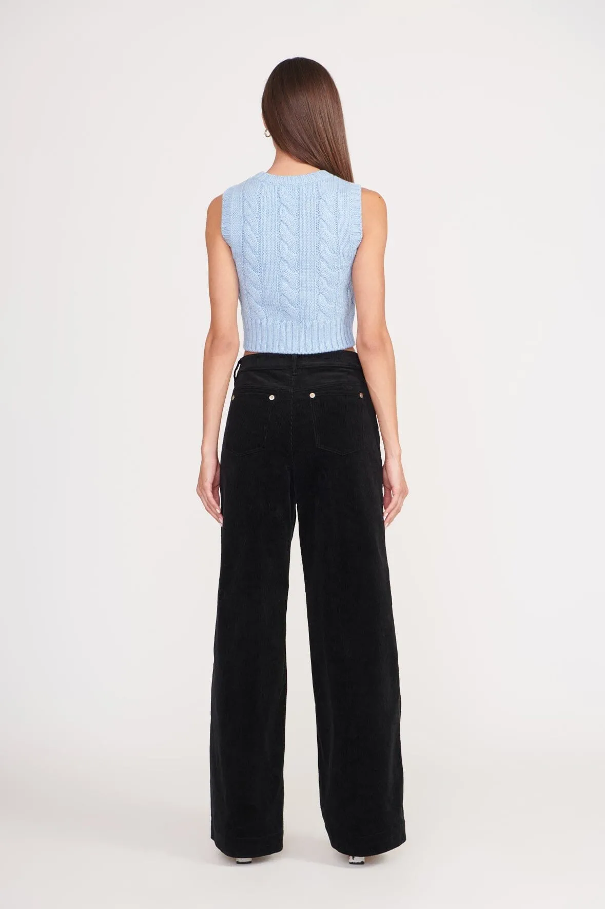 PINGO SWEATER | FRENCH BLUE sold by STAUD product image thumbnail 3