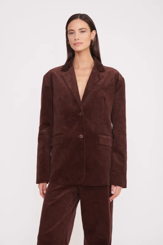 TREK OVERSIZED BLAZER | MAHOGANY sold by STAUD