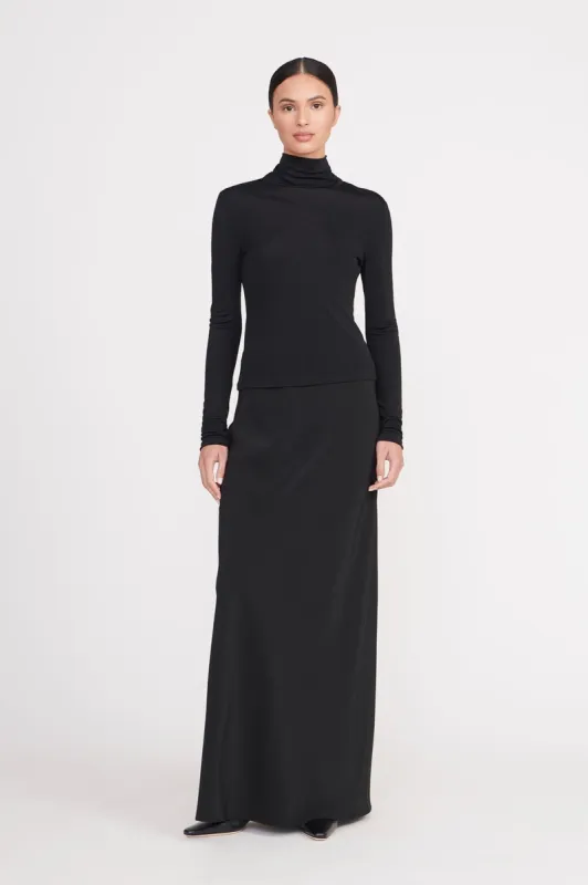 TURA SKIRT | BLACK sold by STAUD