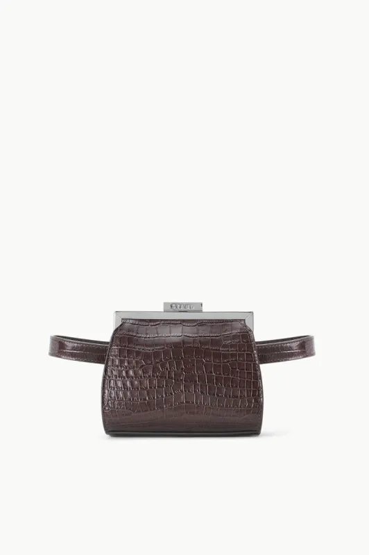 LENNON CONVERTIBLE BAG | ESPRESSO CROC EMBOSSED sold by STAUD