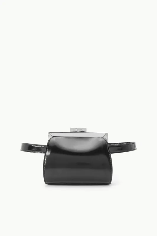 LENNON CONVERTIBLE BAG | BLACK POLISHED sold by STAUD