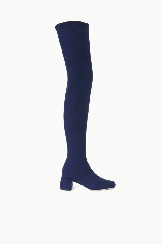 ANDY OVER THE KNEE BOOT | NAVY sold by STAUD
