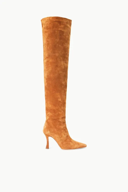 CAMI OVER THE KNEE BOOT | TAN SUEDE sold by STAUD
