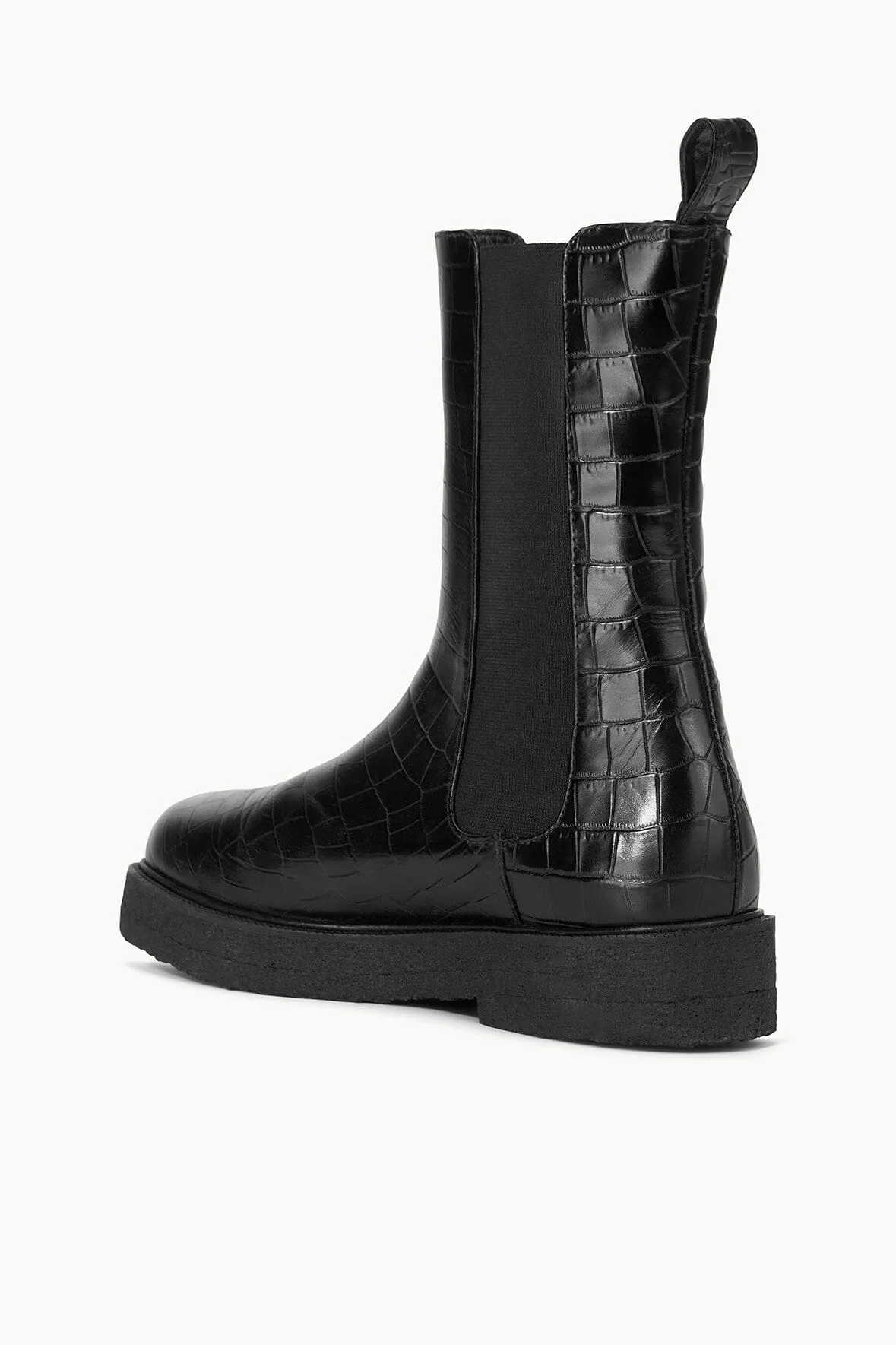 PALAMINO BOOT | BLACK FAUX CROC sold by STAUD product image thumbnail 4