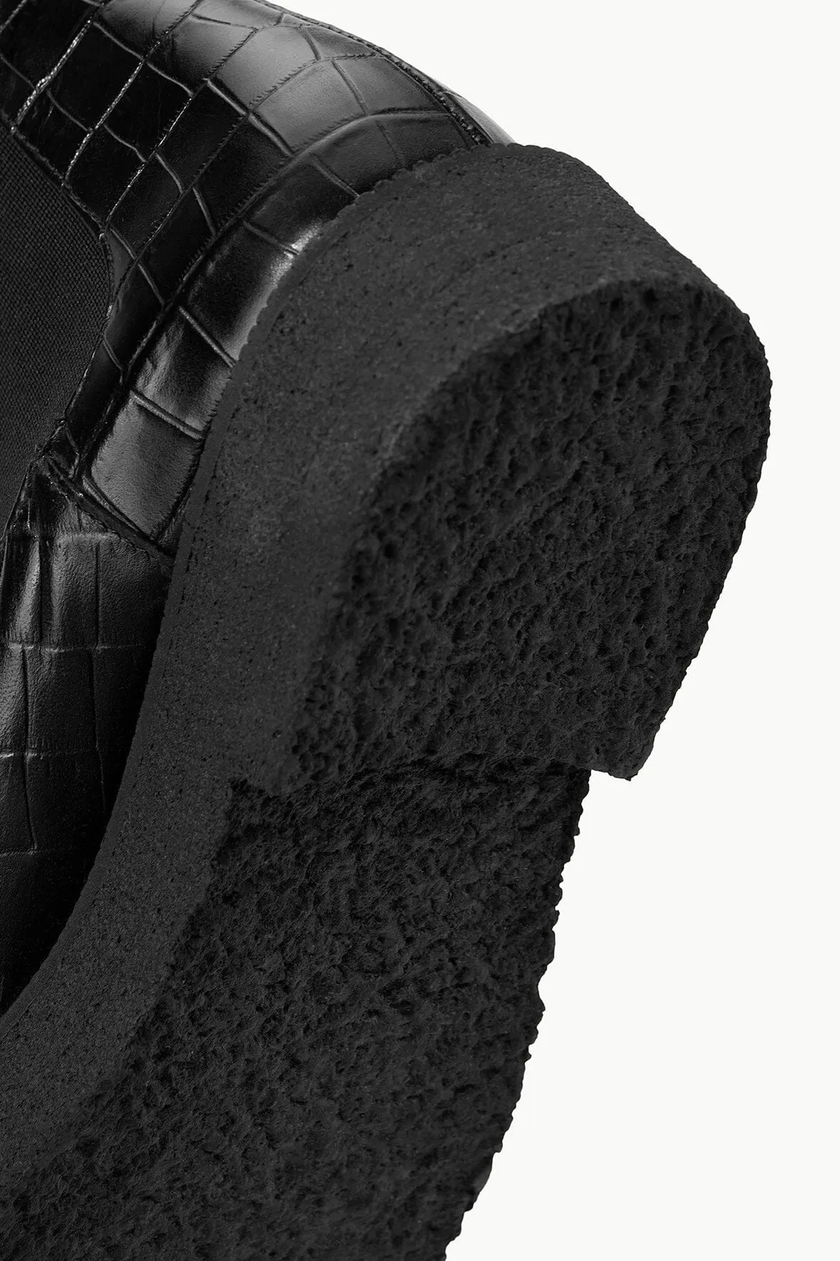 PALAMINO BOOT | BLACK FAUX CROC sold by STAUD product image thumbnail 5