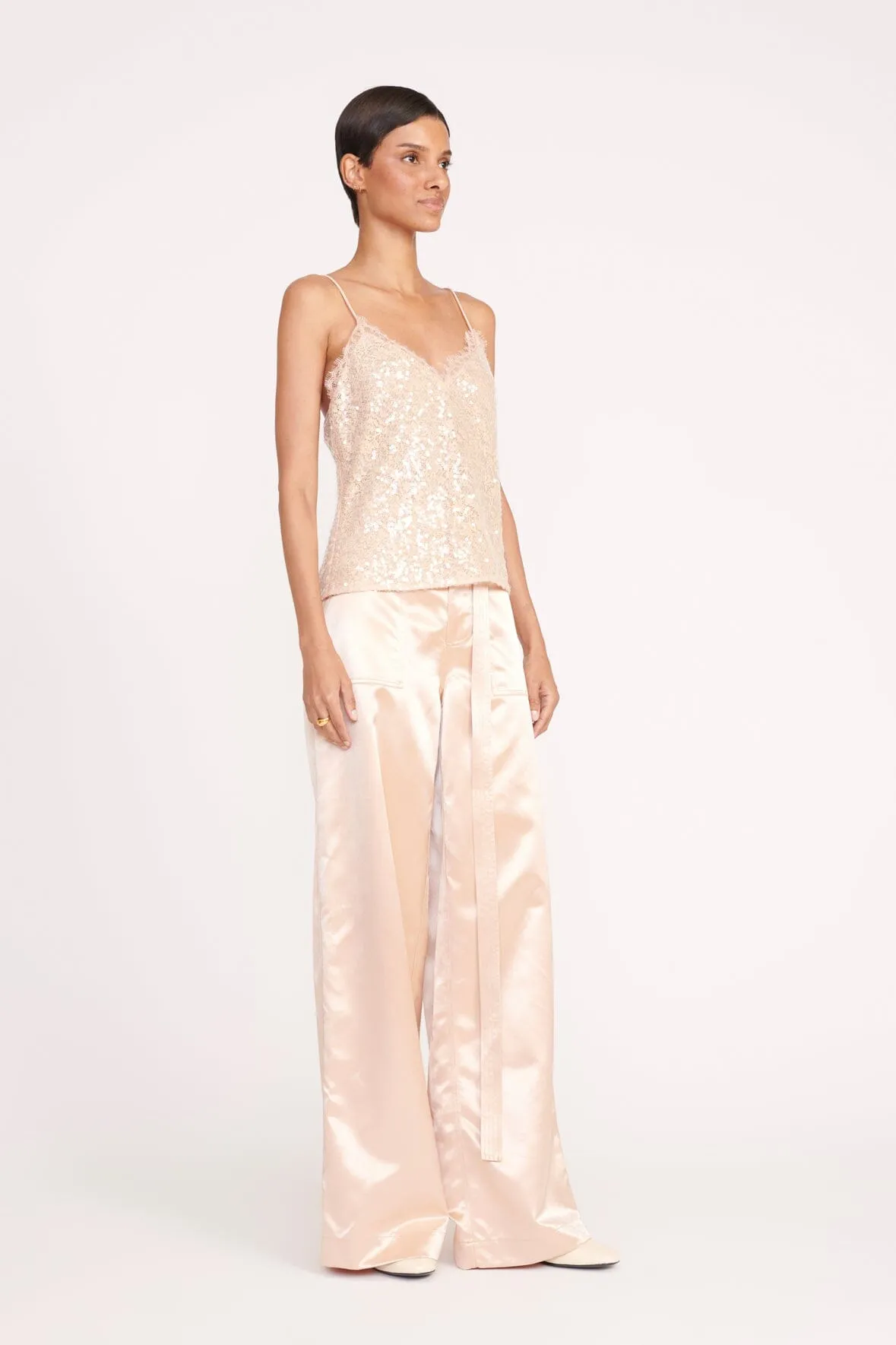 KEZIA TOP | BEIGE sold by STAUD product image thumbnail 3