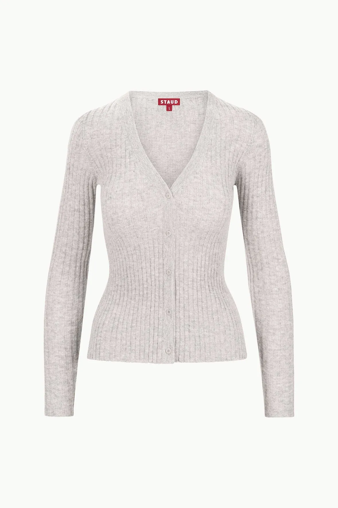 CARGO CASHMERE SWEATER | HEATHER GREY sold by STAUD product image thumbnail 4