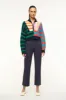 CASHMERE CROPPED HAMPTON SWEATER | CABANA STRIPE MULTI sold by STAUD