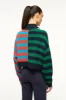 CASHMERE CROPPED HAMPTON SWEATER | CABANA STRIPE MULTI sold by STAUD