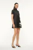 MINI ILANA DRESS | BLACK SATIN sold by STAUD