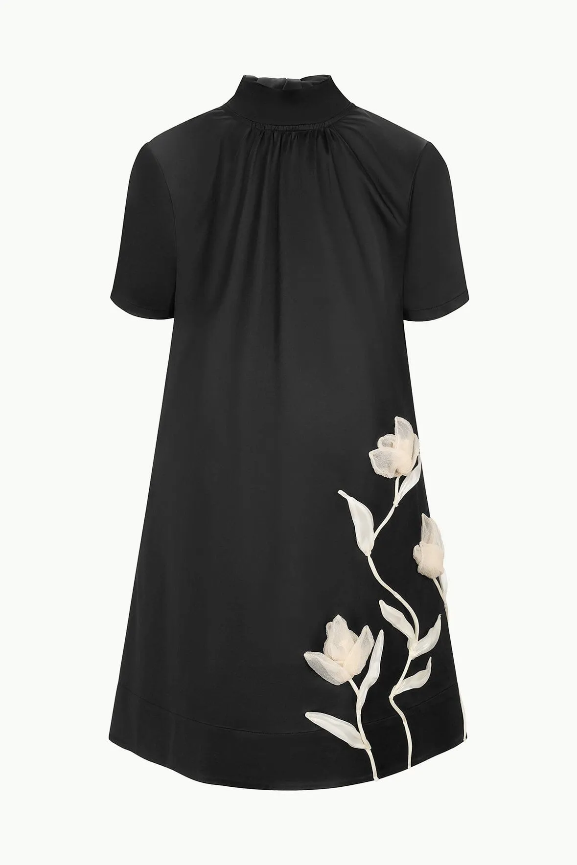 MINI ILANA DRESS | BLACK SATIN sold by STAUD product image thumbnail 5