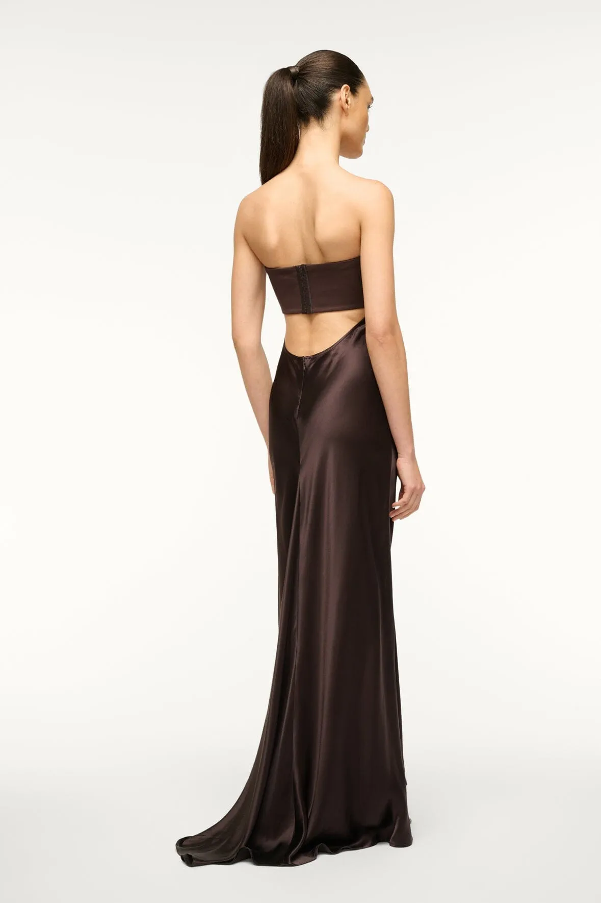 WAYFARING DRESS | DARK CHOCOLATE sold by STAUD product image thumbnail 4