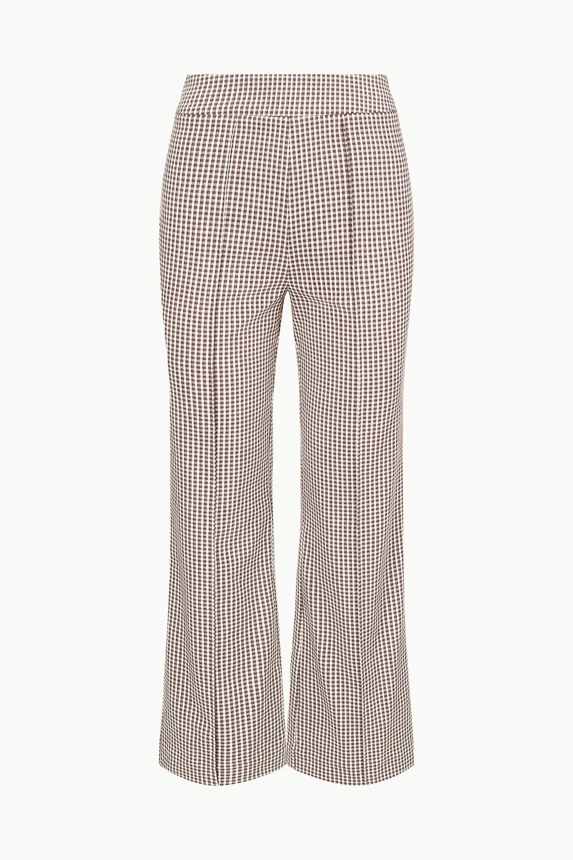 KNACK PANT | DARK CHOCOLATE MICRO CHECK sold by STAUD product image thumbnail 5