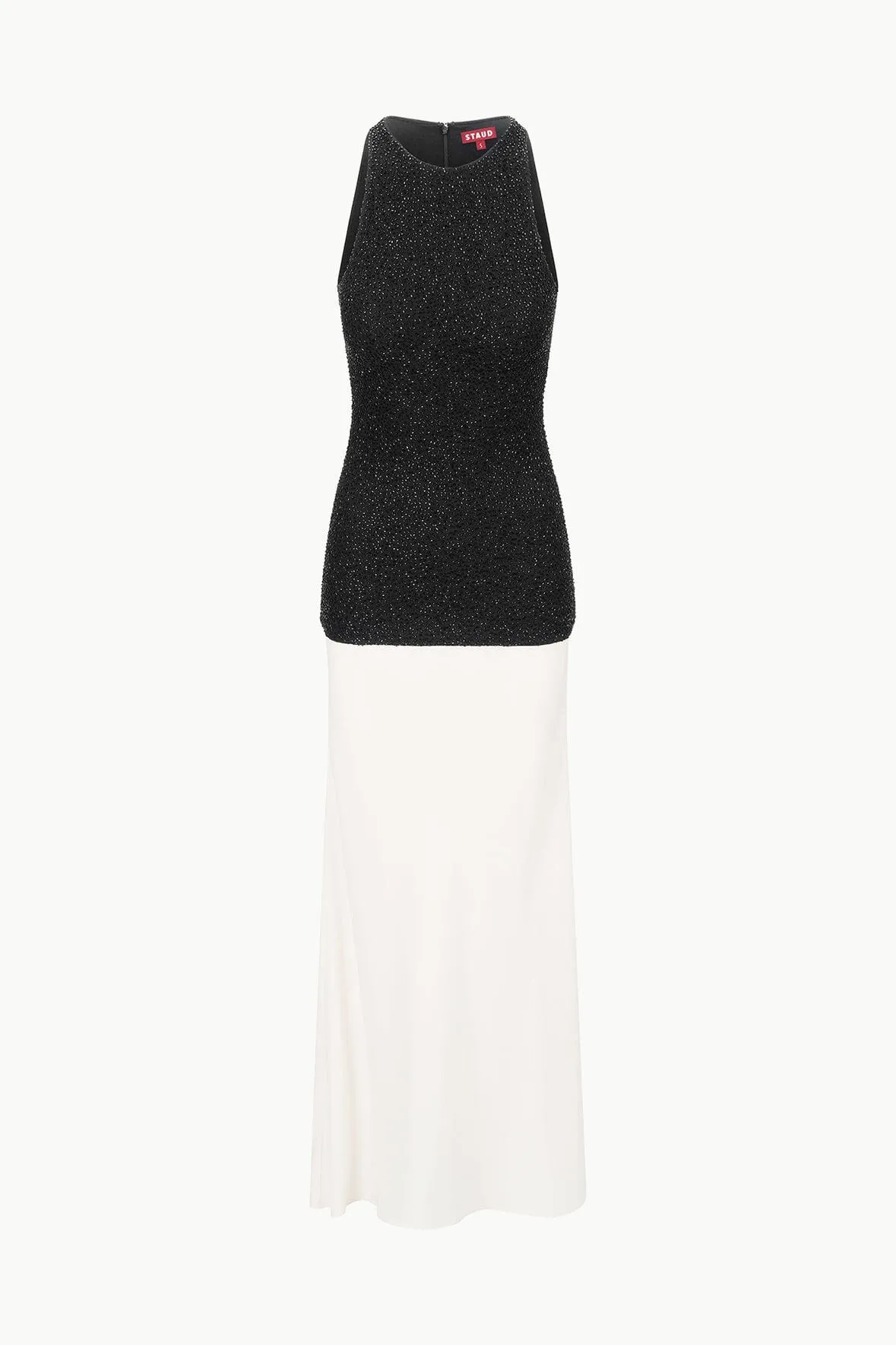 GABRIELLE DRESS | BLACK IVORY sold by STAUD product image thumbnail 5