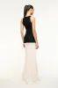 GABRIELLE DRESS | BLACK IVORY sold by STAUD