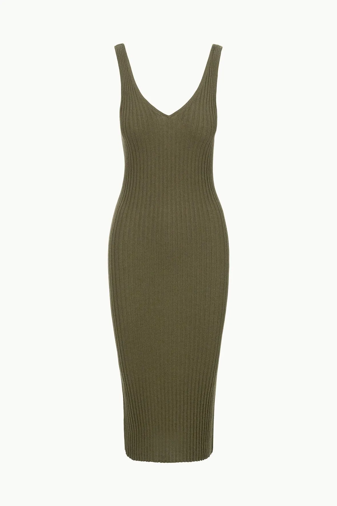 DANA CASHMERE DRESS | DARK OLIVE sold by STAUD product image thumbnail 5