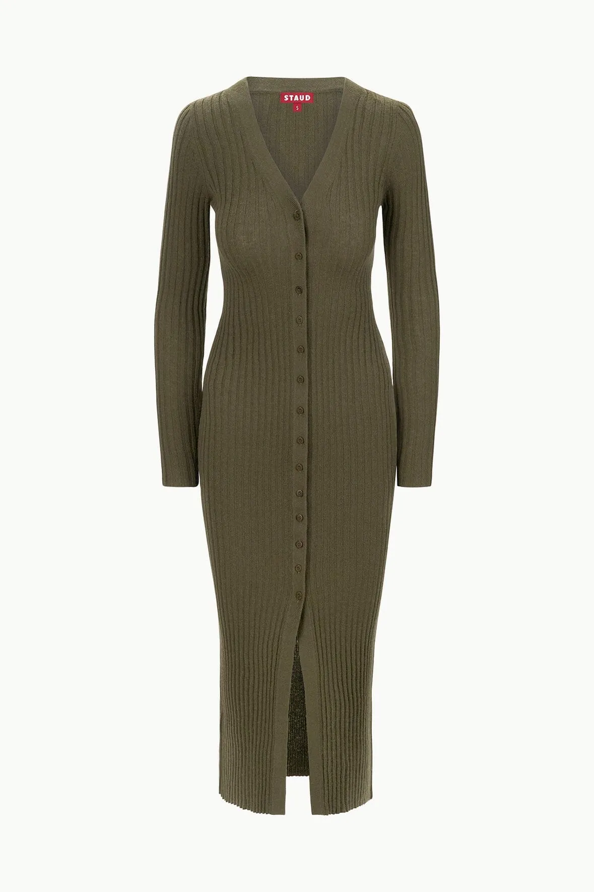 SHOKO CASHMERE SWEATER | DARK OLIVE sold by STAUD product image thumbnail 5