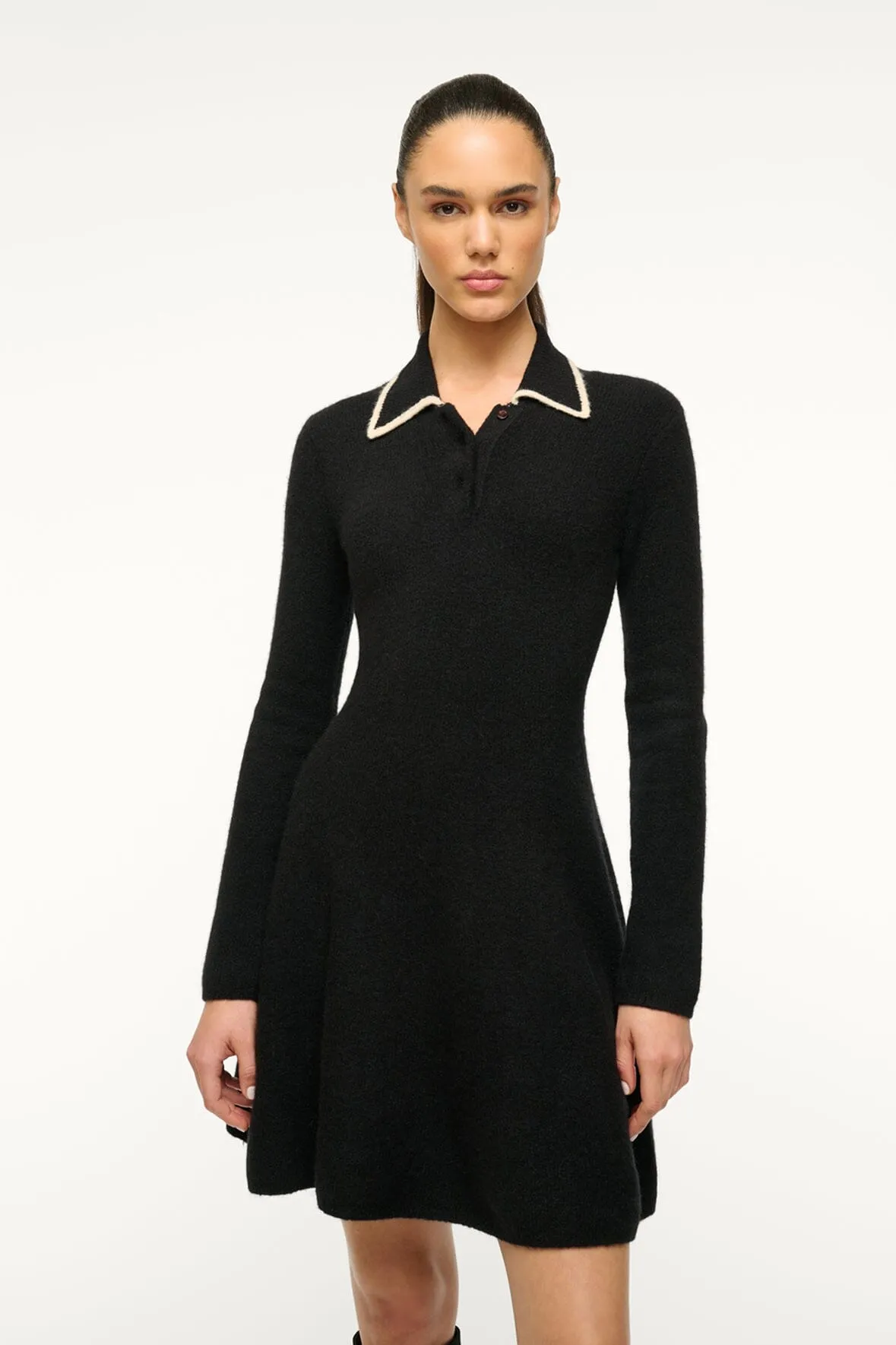 DUJOUR DRESS | BLACK IVORY sold by STAUD product image thumbnail 3