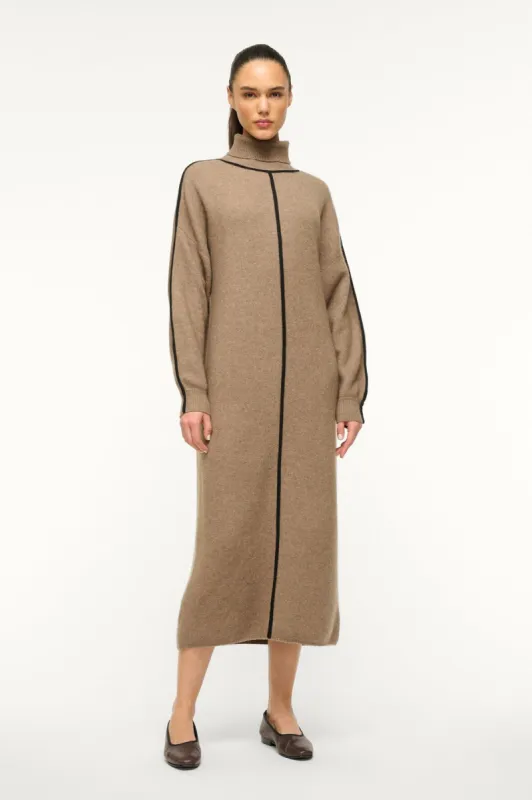 APRES DRESS | MUSHROOM BLACK sold by STAUD