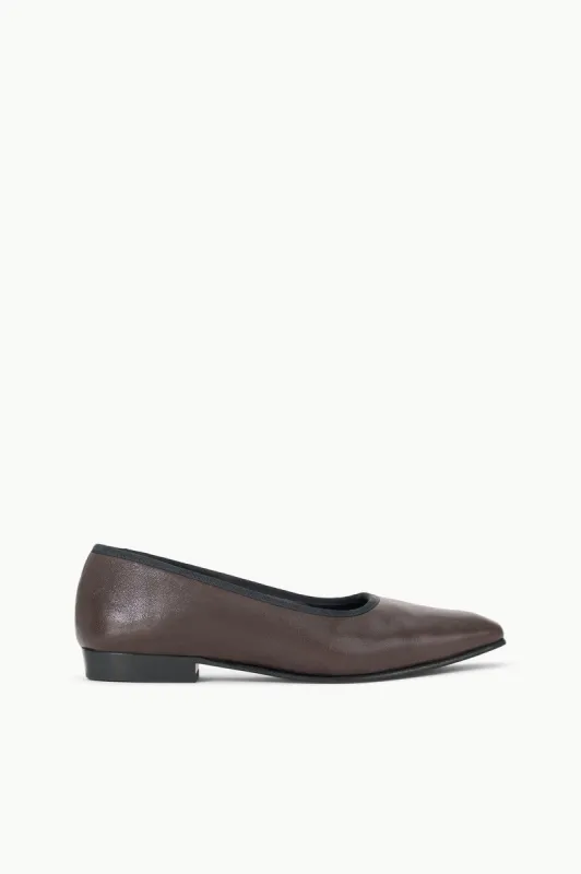 KEITH BALLET FLAT | ESPRESSO sold by STAUD