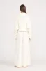CROPPED HAMPTON SWEATER | IVORY sold by STAUD