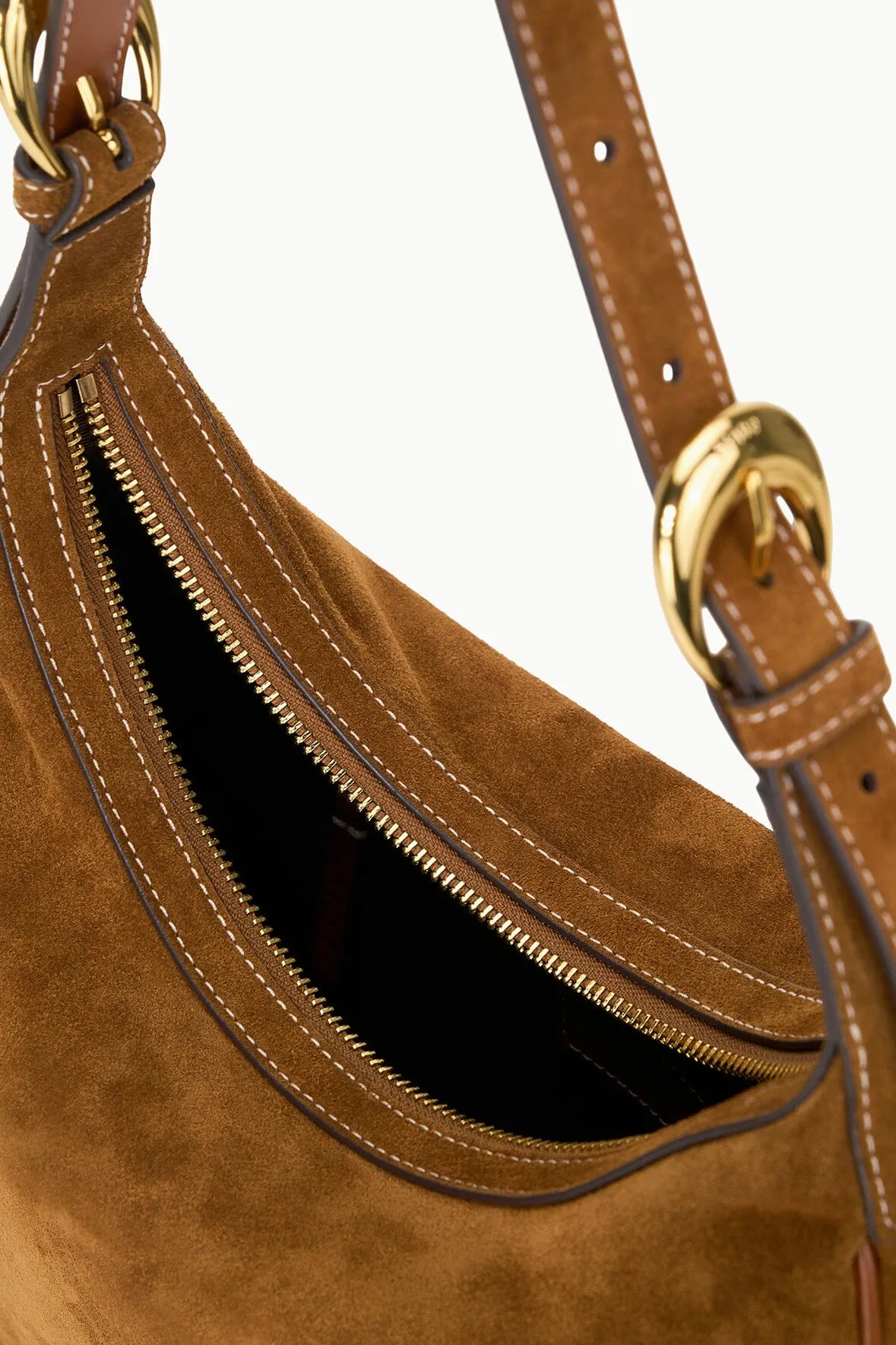 PINE HOBO | TAN SUEDE sold by STAUD product image thumbnail 5