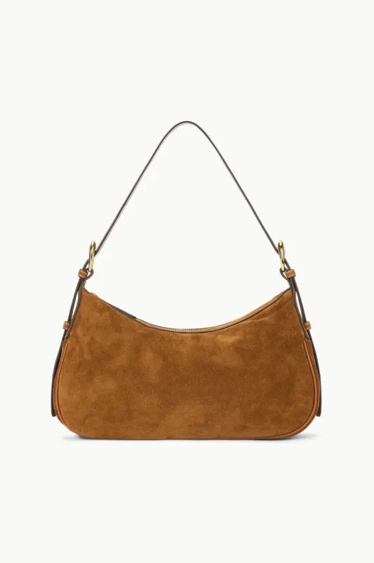 PINE SHOULDER BAG | TAN SUEDE sold by STAUD