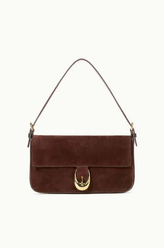 HARLOW BAG | MAHOGANY SUEDE sold by STAUD