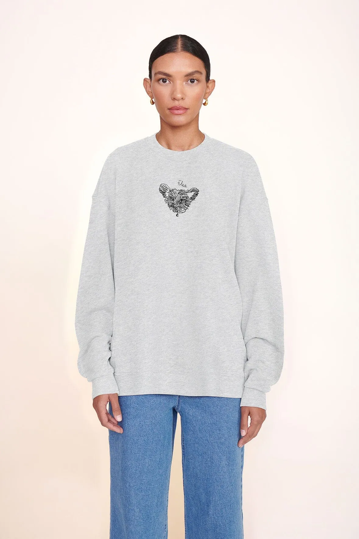 CUSTOM STAUD x C.BONZ OVERSIZED SWEATSHIRT | GREY sold by STAUD