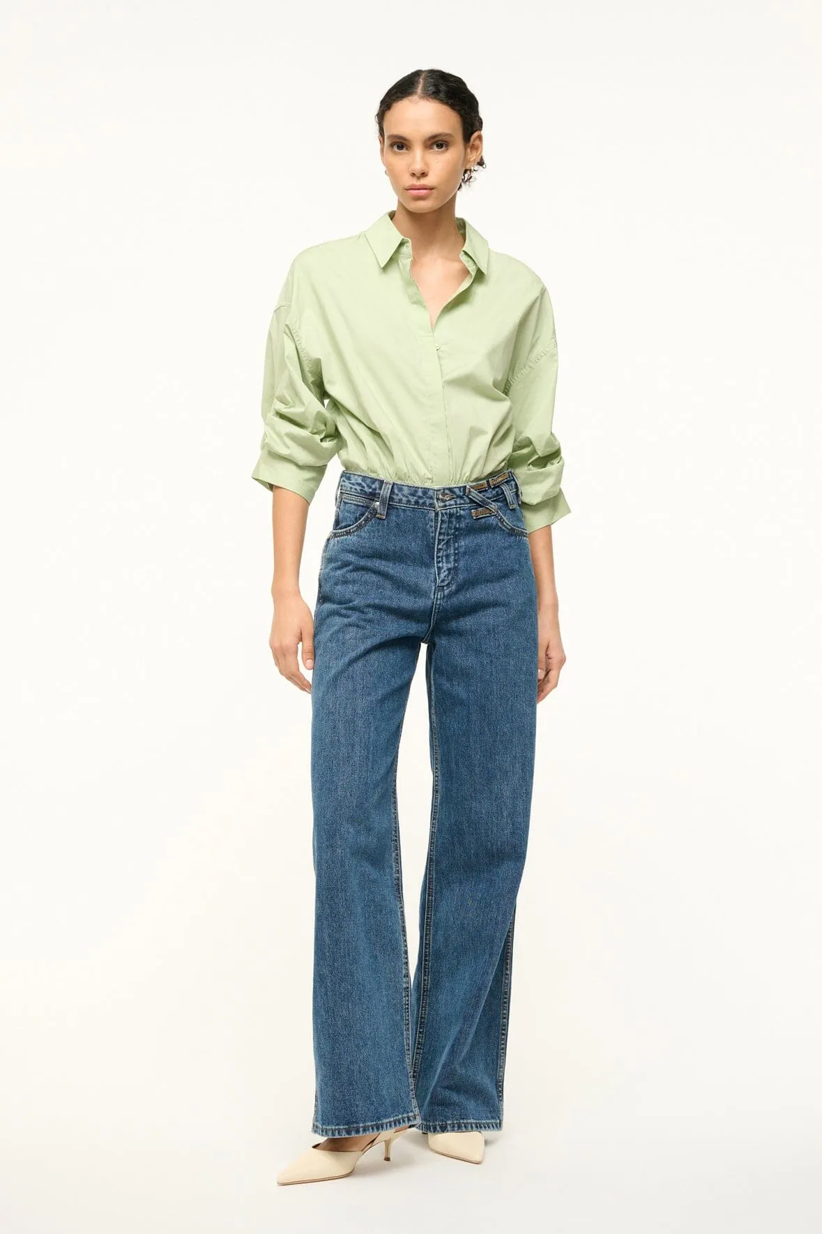 TRAVERSE BODYSUIT | PALE JADE sold by STAUD product image thumbnail 3