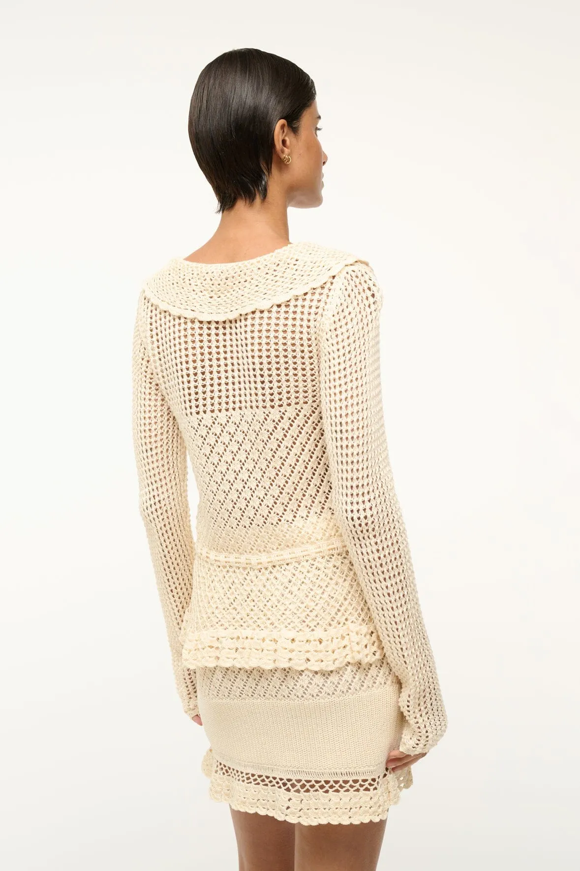 VIENNA SWEATER | ECRU sold by STAUD product image thumbnail 4