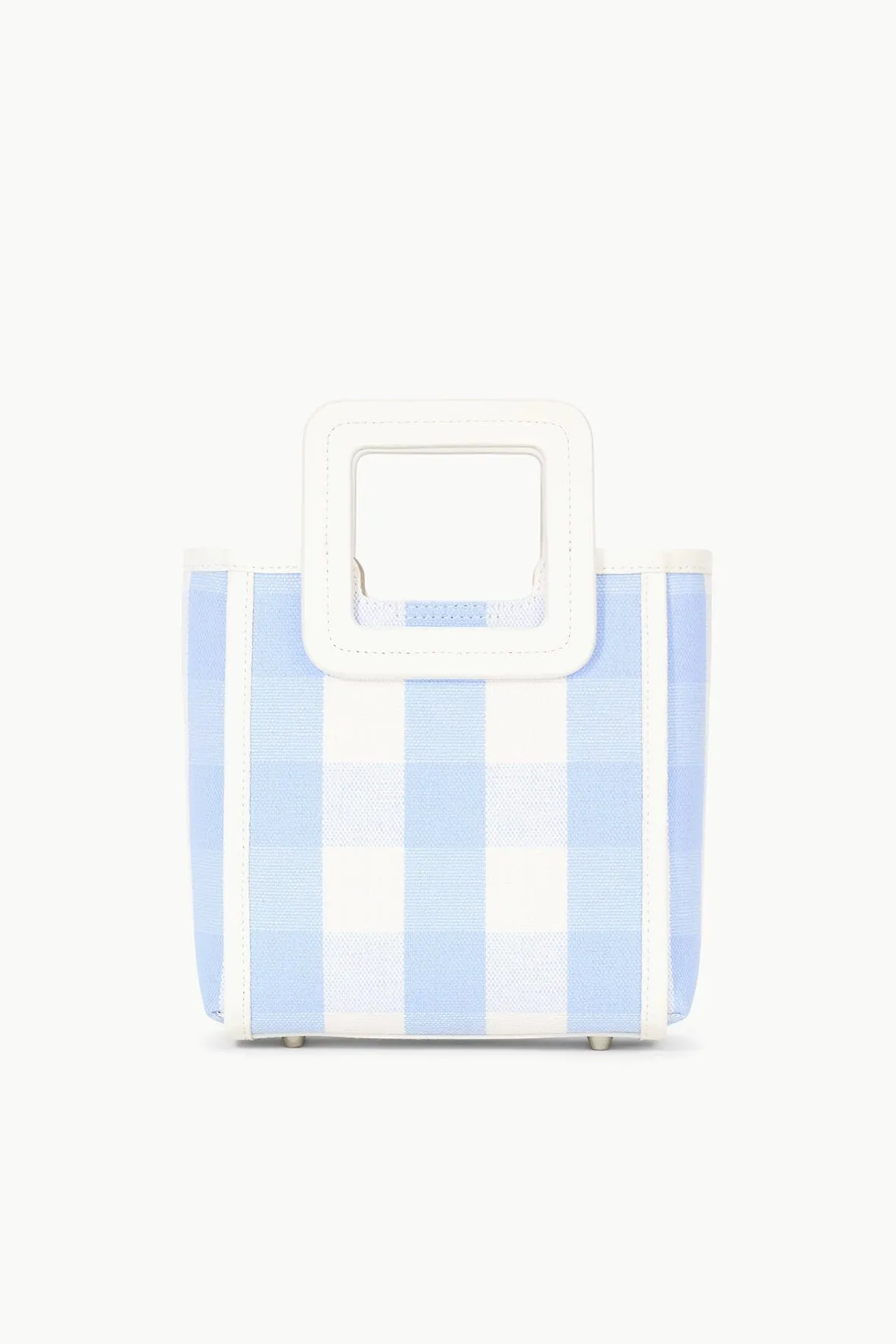 MINI SHIRLEY BAG | SKY GINGHAM sold by STAUD product image thumbnail 3