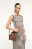 SHIRLEY RAFFIA MINI BUCKET | MAHOGANY sold by STAUD