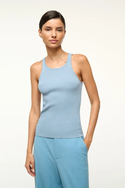 IBISCO TANK | SLATE BLUE sold by STAUD