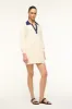 ALTEA MINI DRESS | IVORY NAVY sold by STAUD