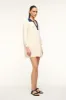 ALTEA MINI DRESS | IVORY NAVY sold by STAUD