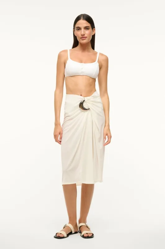 CHIARA COVERUP SKIRT | WHITE made by STAUD