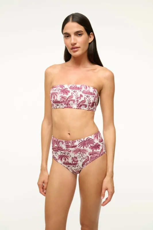 MALA BIKINI TOP | BORDEAUX TOILE sold by STAUD