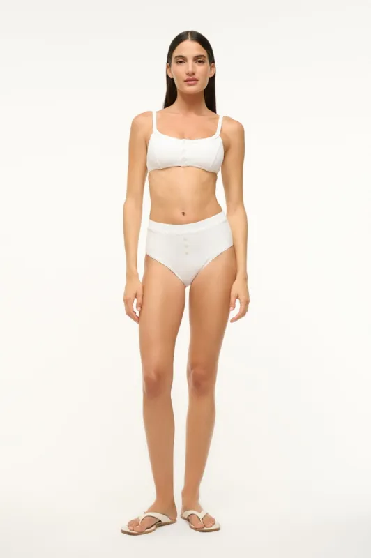 GIA BIKINI BOTTOM | BRIGHT WHITE sold by STAUD
