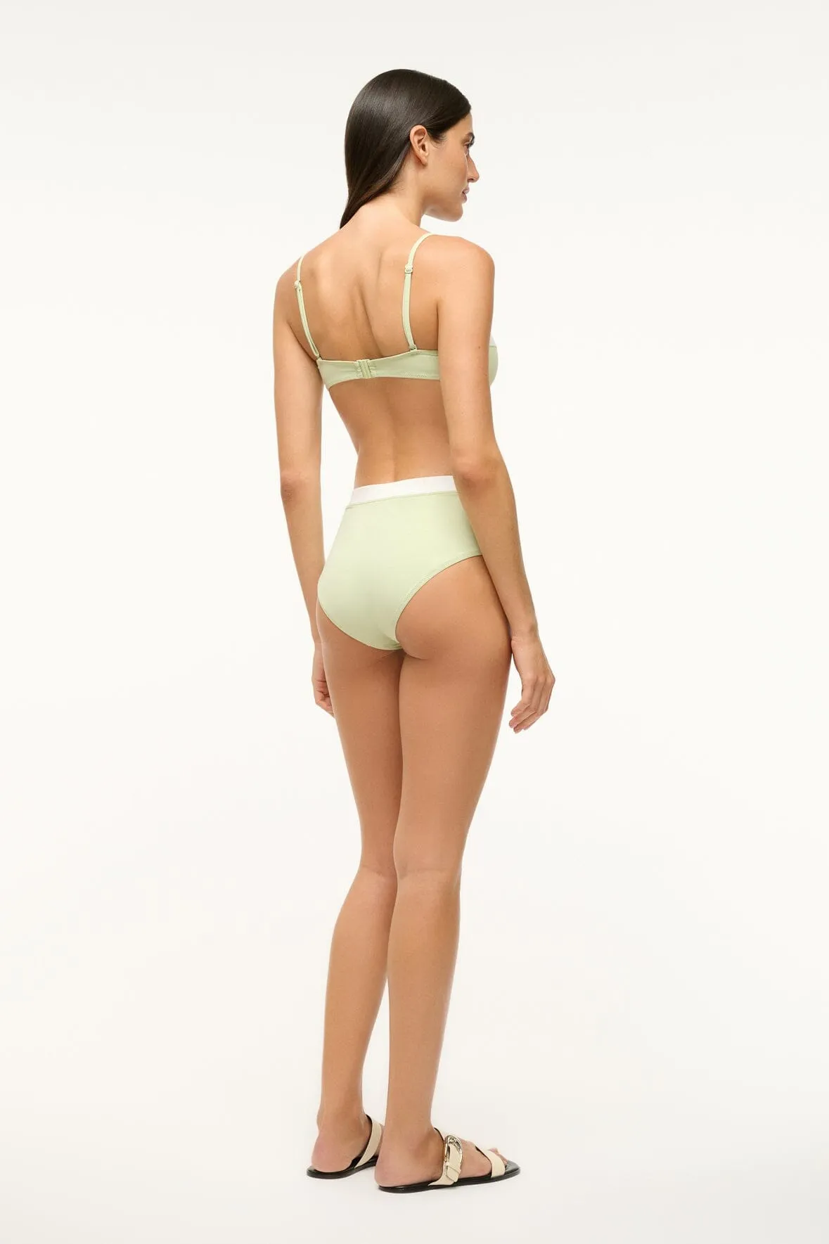 JO BALCONETTE BIKINI TOP | PALE JADE WHITE sold by STAUD product image thumbnail 4