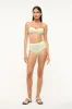 JO BALCONETTE BIKINI TOP | PALE JADE WHITE sold by STAUD