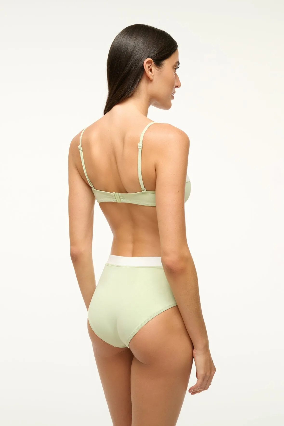 JO BALCONETTE BIKINI TOP | PALE JADE WHITE sold by STAUD product image thumbnail 2